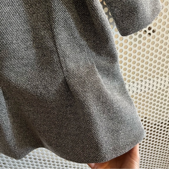 Ann Taylor Tweed Peplum Structured Short-sleeve Top Size XS in Heather Grey GUC - Picture 4 of 11